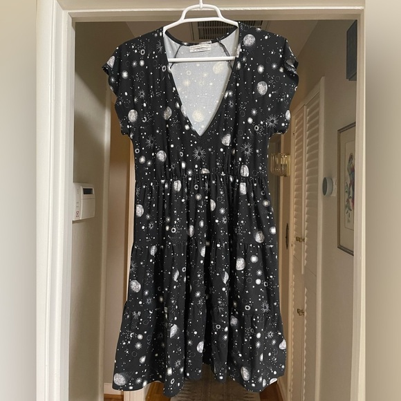 Urban Outfitters Black Starry Mini Dress - Picture 3 of 7
